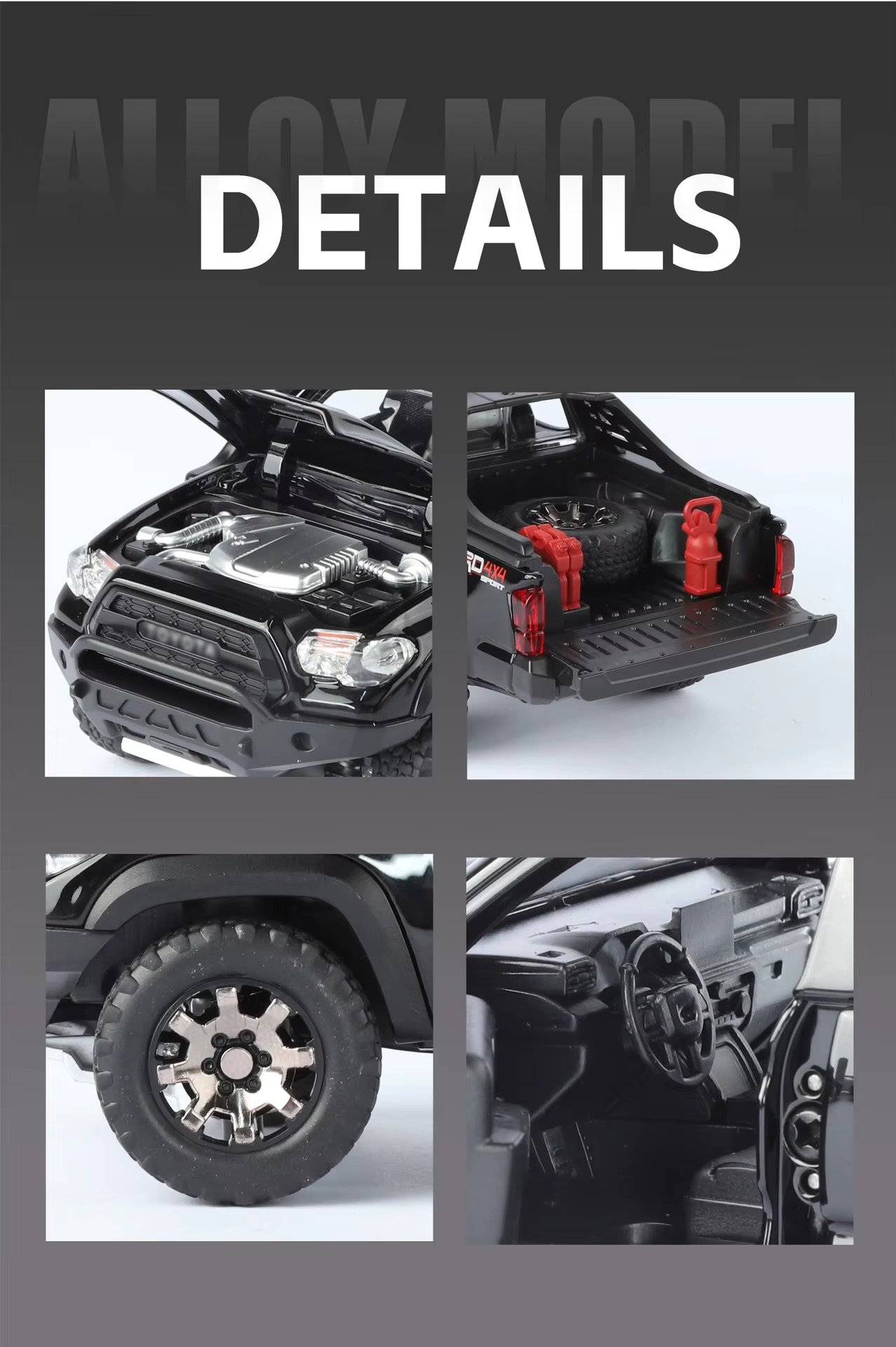 Toyota Tacoma TRO Model 1:32 Scale