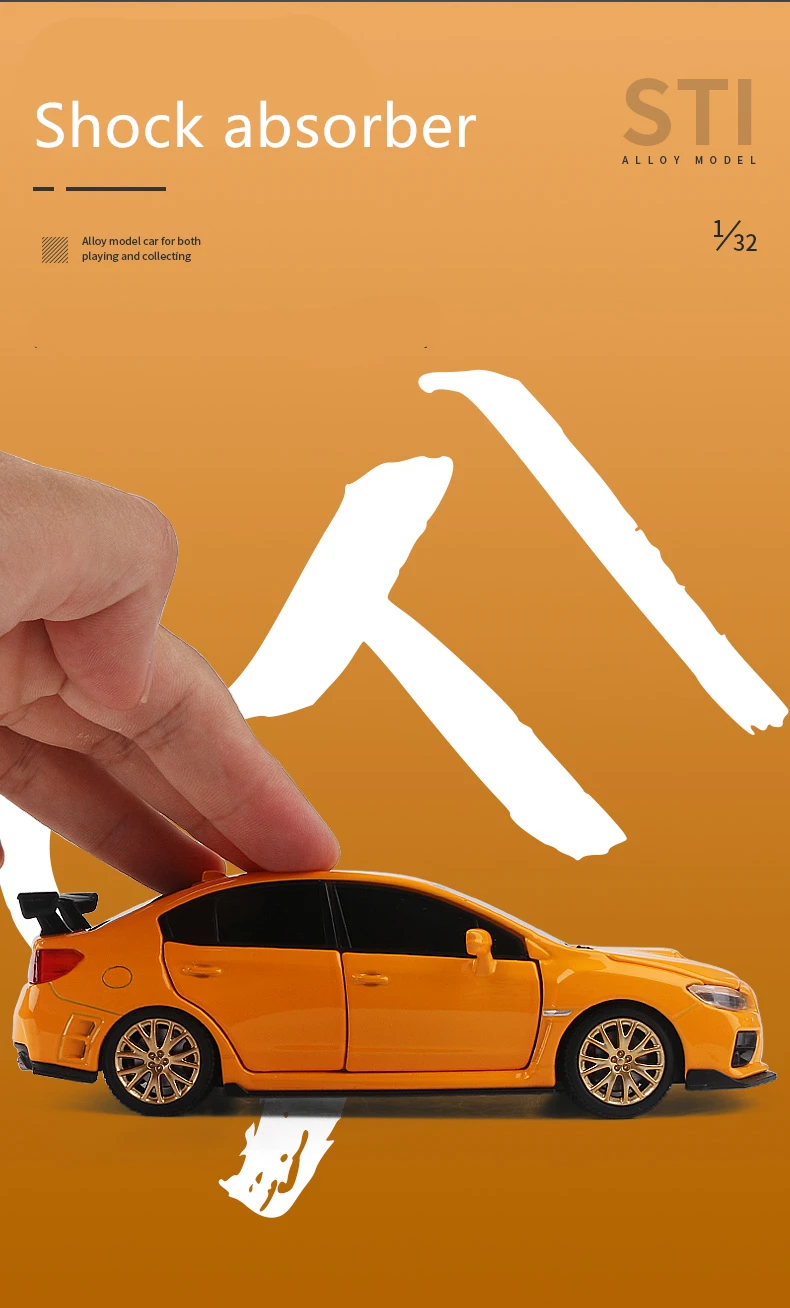 Subaru WRX STI Model 1:30 Scale