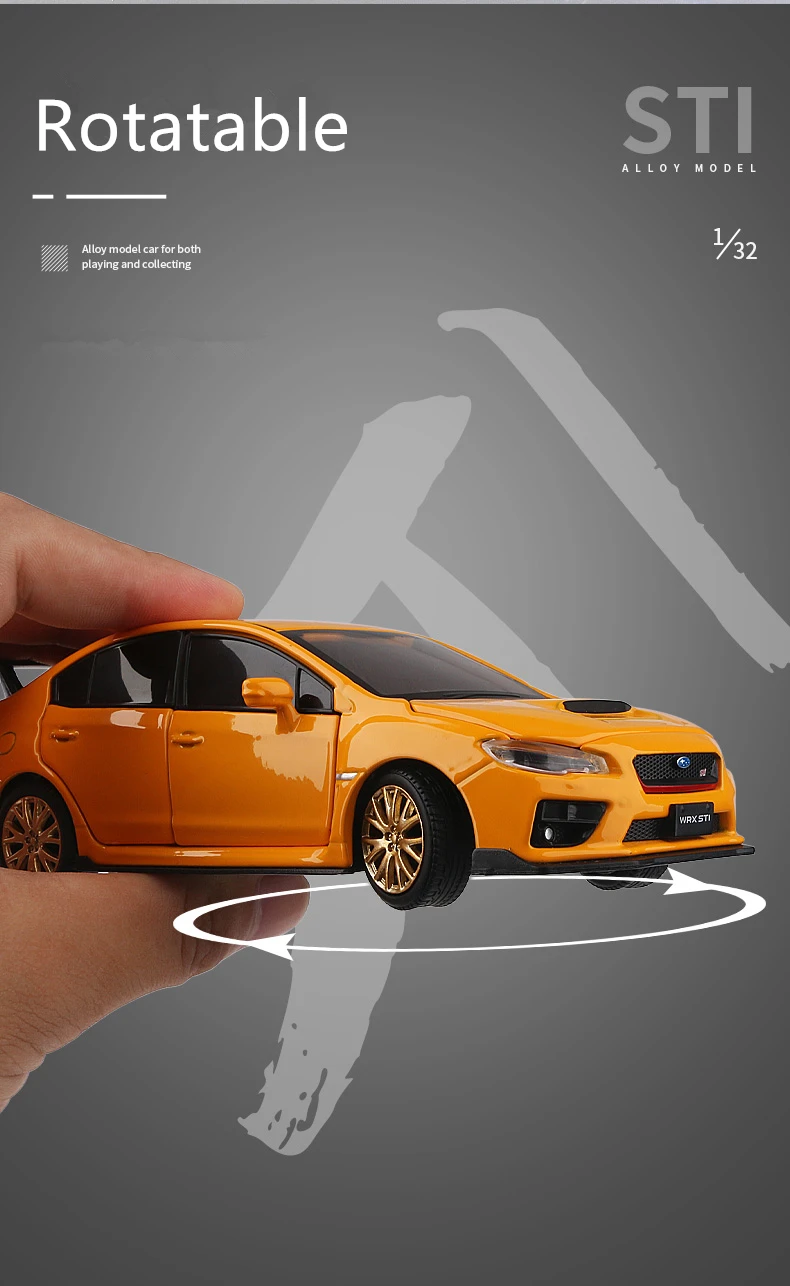 Subaru WRX STI Model 1:30 Scale