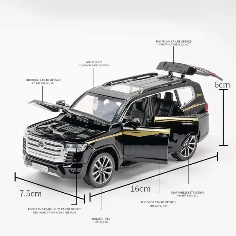Toyota Land Cruiser LC300 Model 1:32 Scale