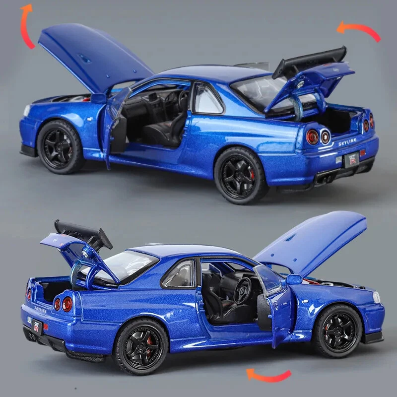 Nissan GT-R Skyline R34 Model 1:32 Scale