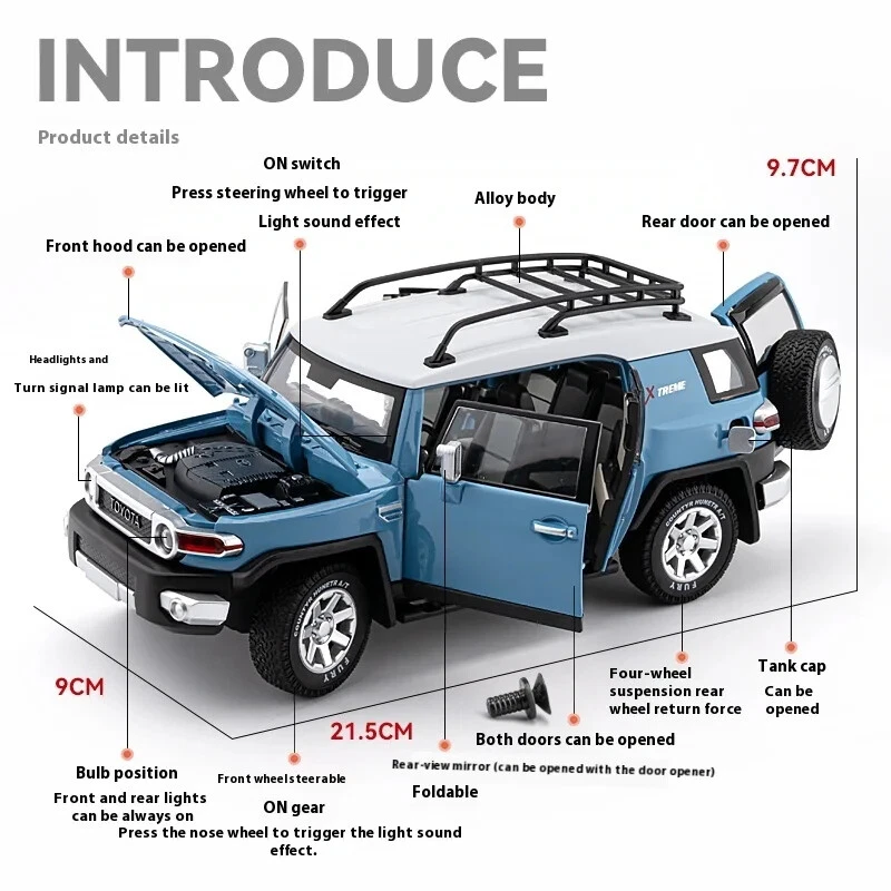 Toyota FJ Cruiser Model 1:24 Scale