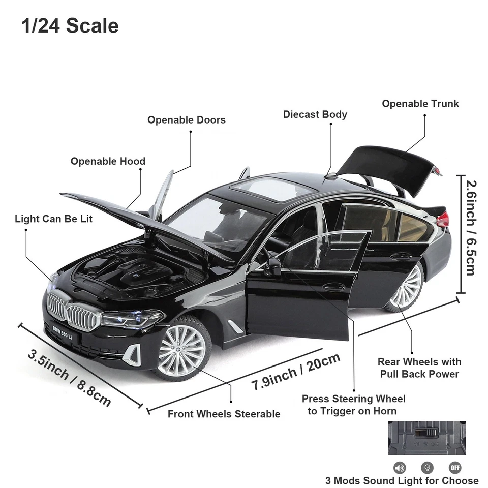 BMW 530LI 1:24 Scale