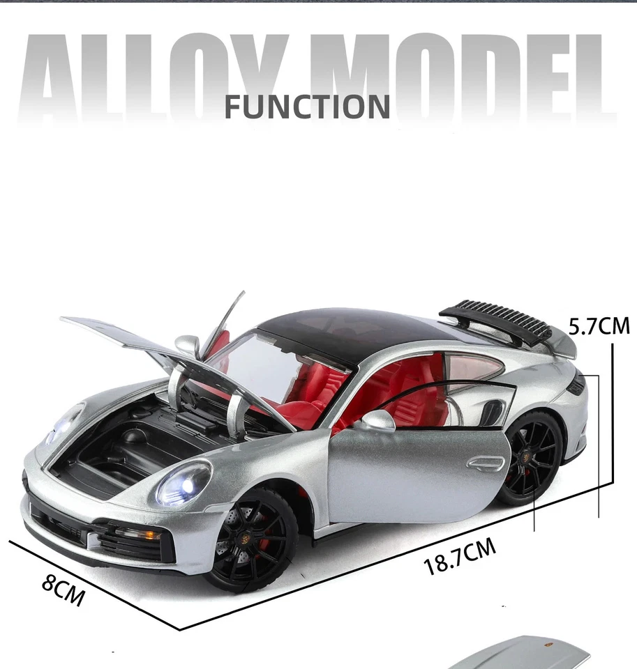 Porsche 911 Turbo S Coupe 1:24 Scale